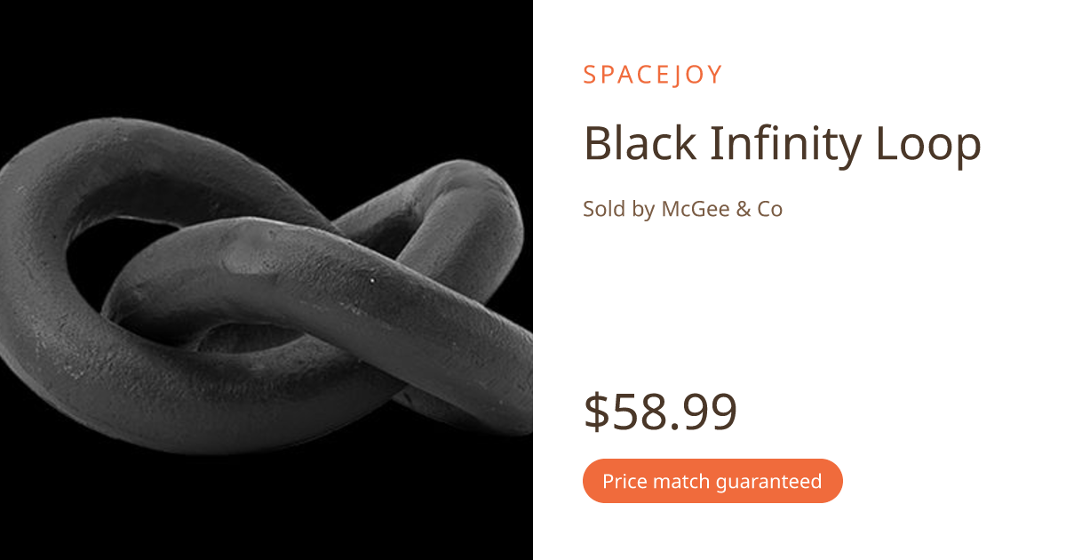 Black Infinity Loop | Spacejoy